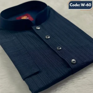 সলিড ডিপ ব্লু পাঞ্জাবি (W-60)