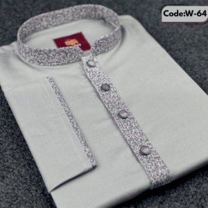 কনট্রাস্ট লাইট অ্যাশ পাঞ্জাবি (W-64)