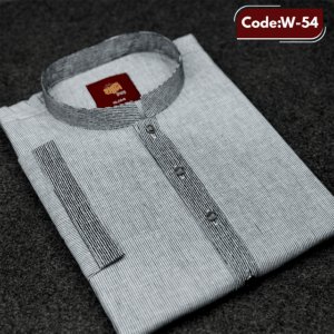 প্রিমিয়াম কনট্রাস্ট স্ট্রাইপ পাঞ্জাবি (W-54)
